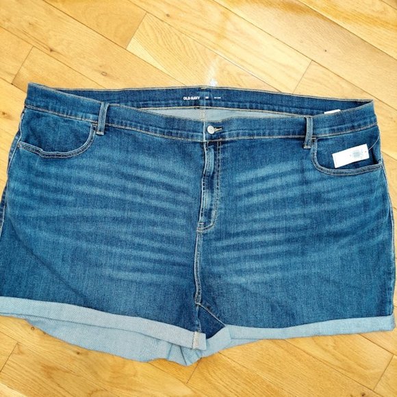 Old Navy Mid-Rise Wow Jean Shorts Women 3 in Seam Size 28 New With Tag Plus Size - Picture 2 of 11